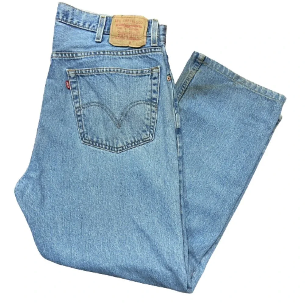 Levi's 505 Regular Fit 2003 Vintage Denim Blue Jeans Straight Men's Size 38 x 30